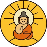 Cheerful Buddha logo