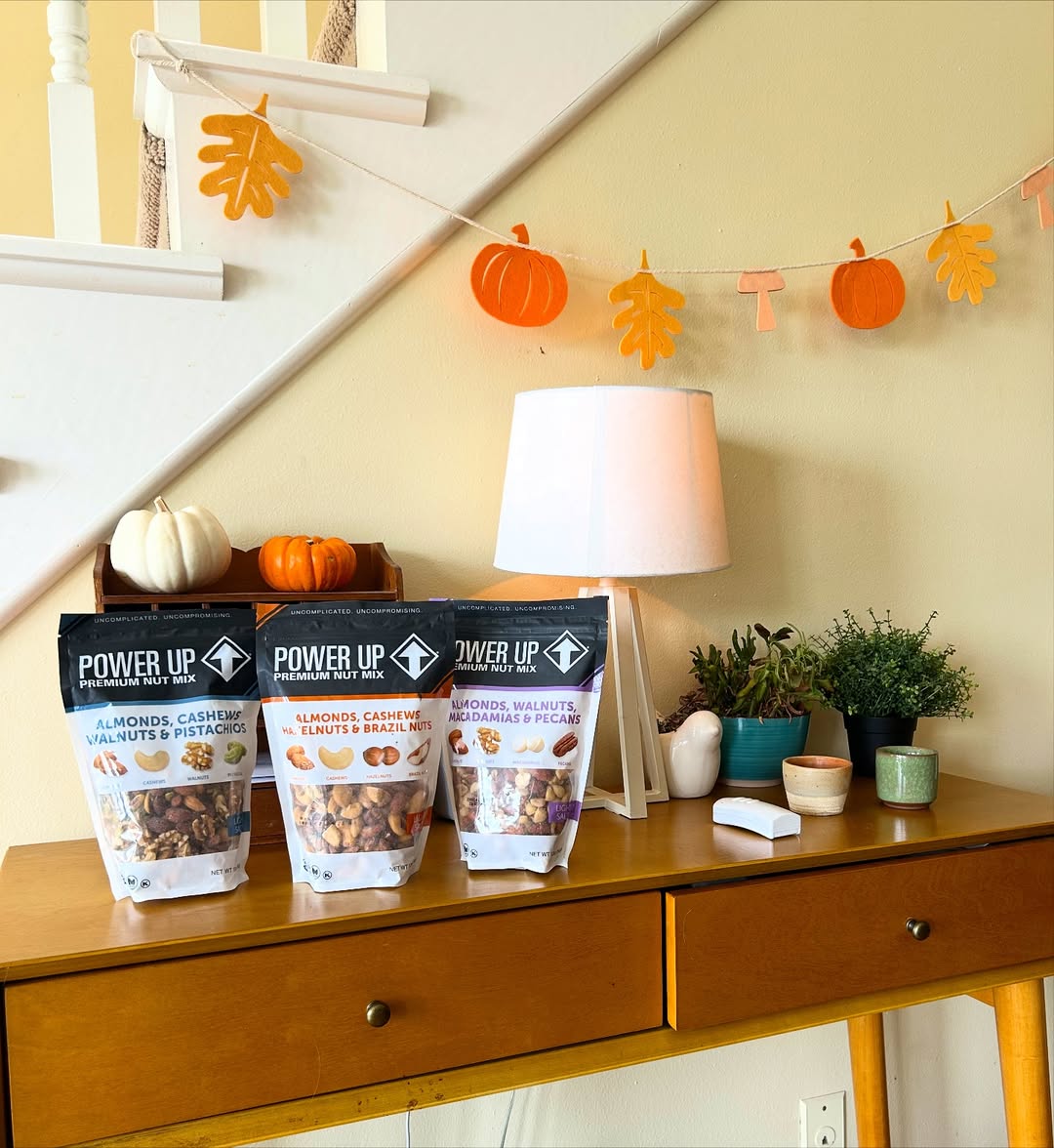Power Up autumn nut-mix product carousel